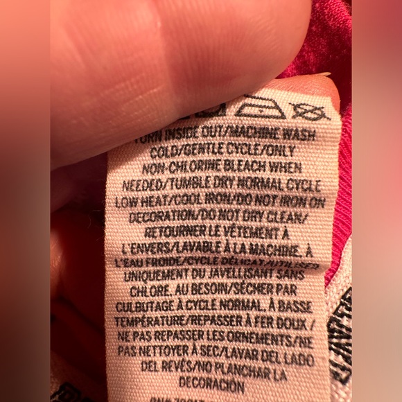 PINK Victoria's Secret Snowflake Sweatshirt XS (Fits M-L) see measurements - Picture 7 of 8